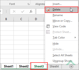 delete a workbook in excel for mac
